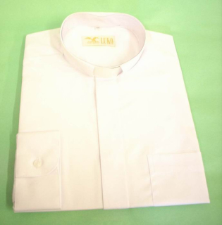 Kněžská košile bílá s krátkým rukávem